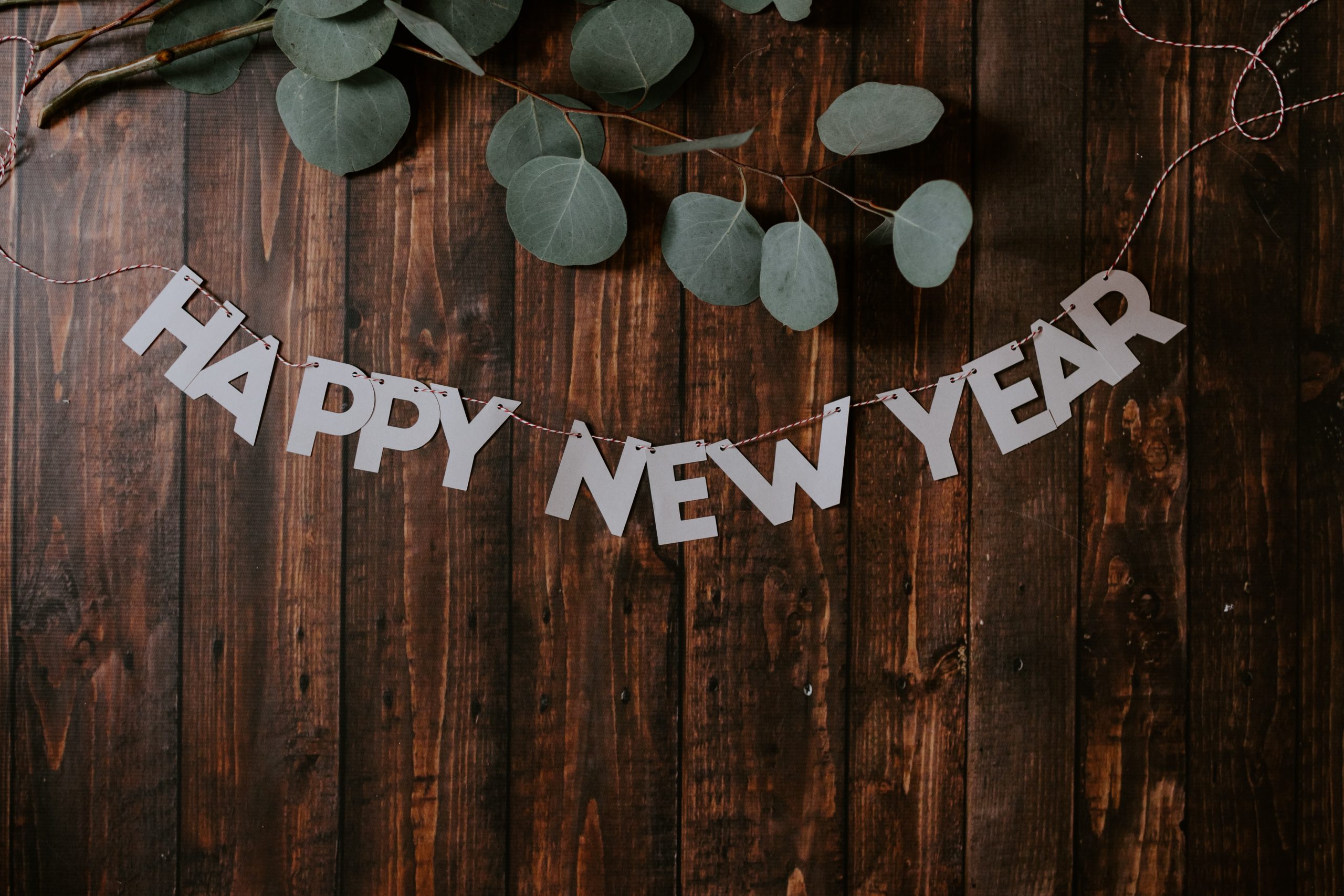 Image of a banner saying "Happy New Year"